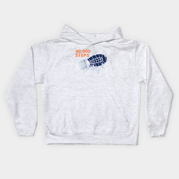 40,000 Steps Logo Kids Hoodie by 40,000 Steps